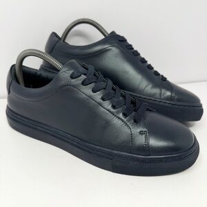 Thursday Boot Co. Women’s Premier Low Top Sneaker Sz 8 Black Leather Shoe EUC